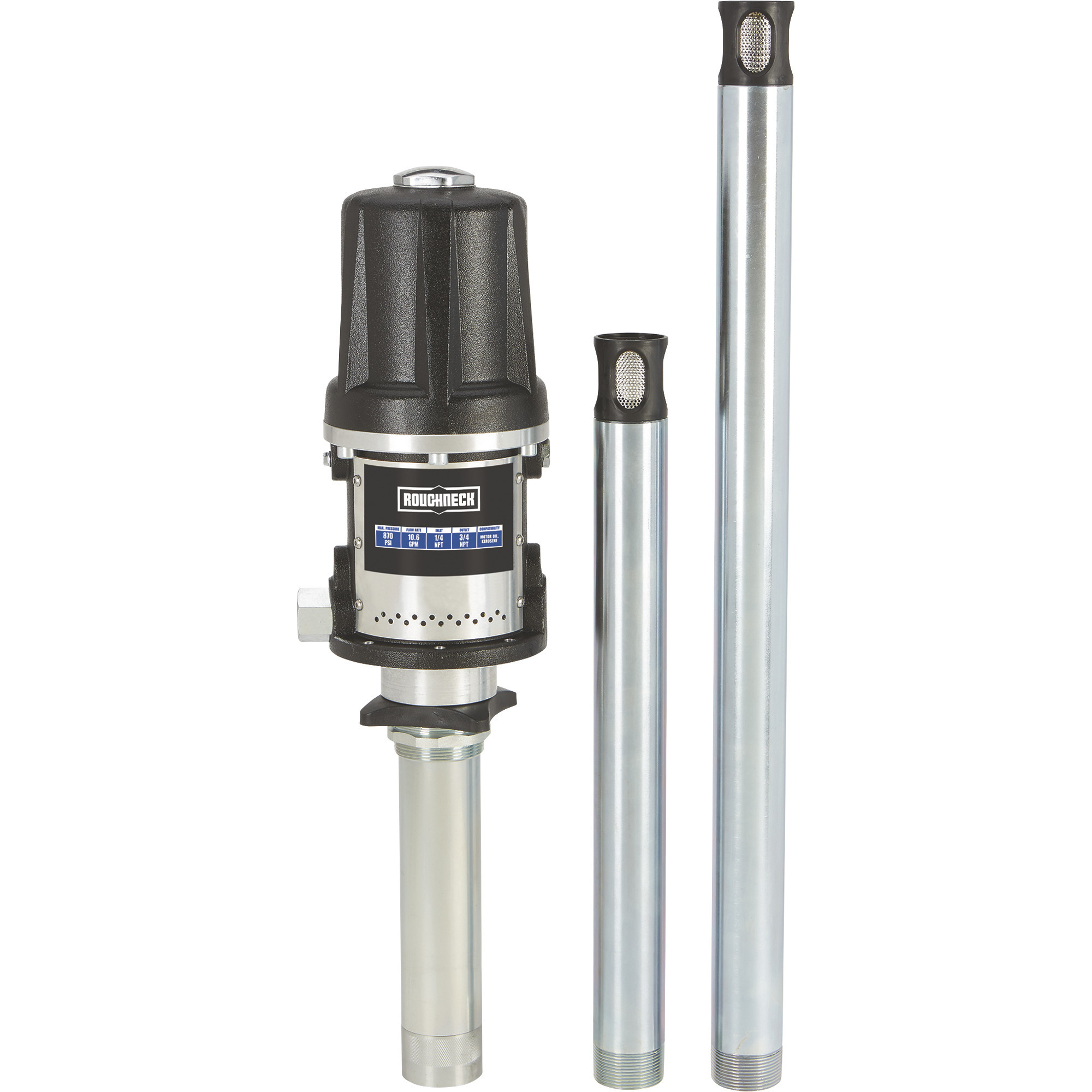 Roughneck HeavyDuty AirOperated Oil Pump, 10.6 GPM, 51 Oil Pump for